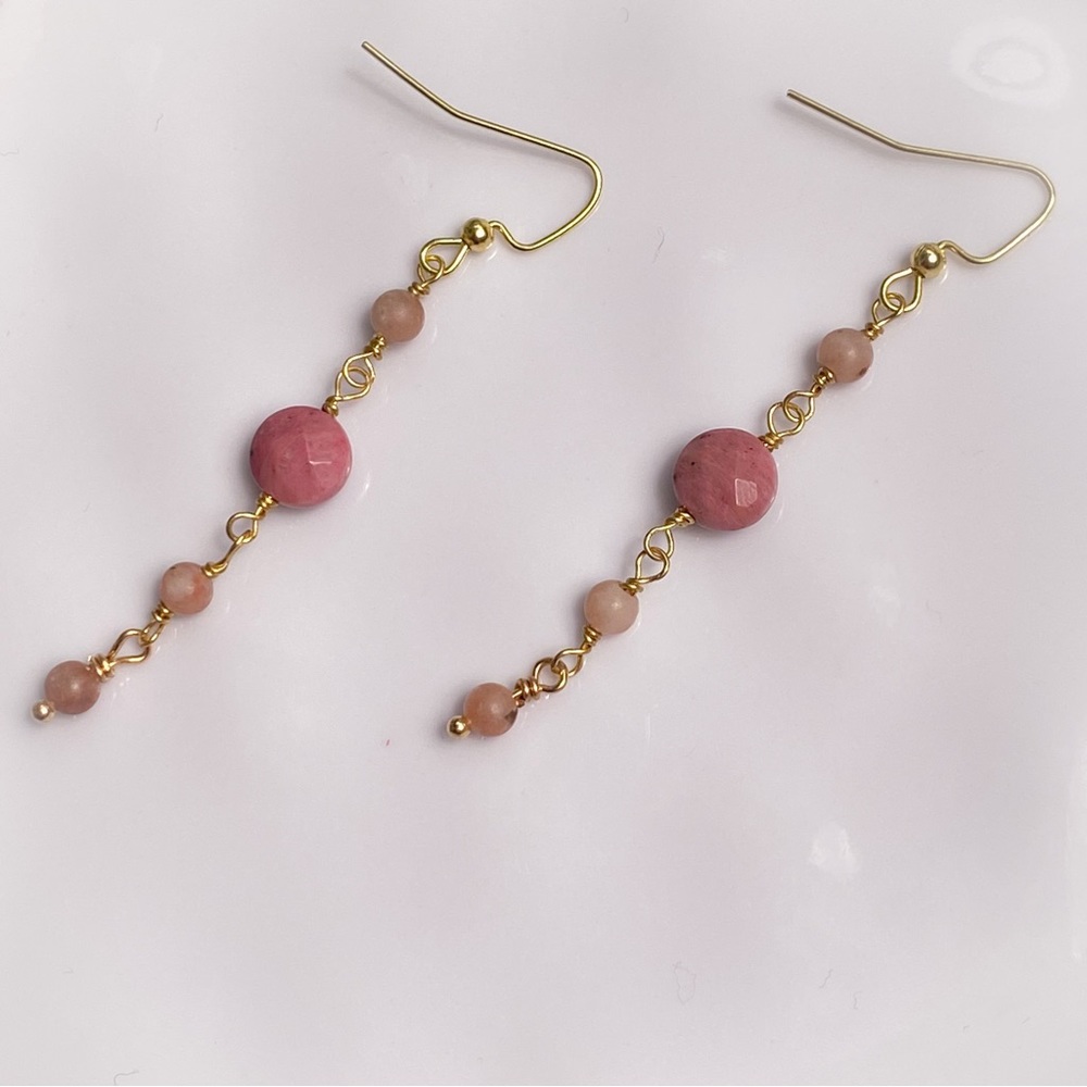 Rhodonite Dangle Earrings